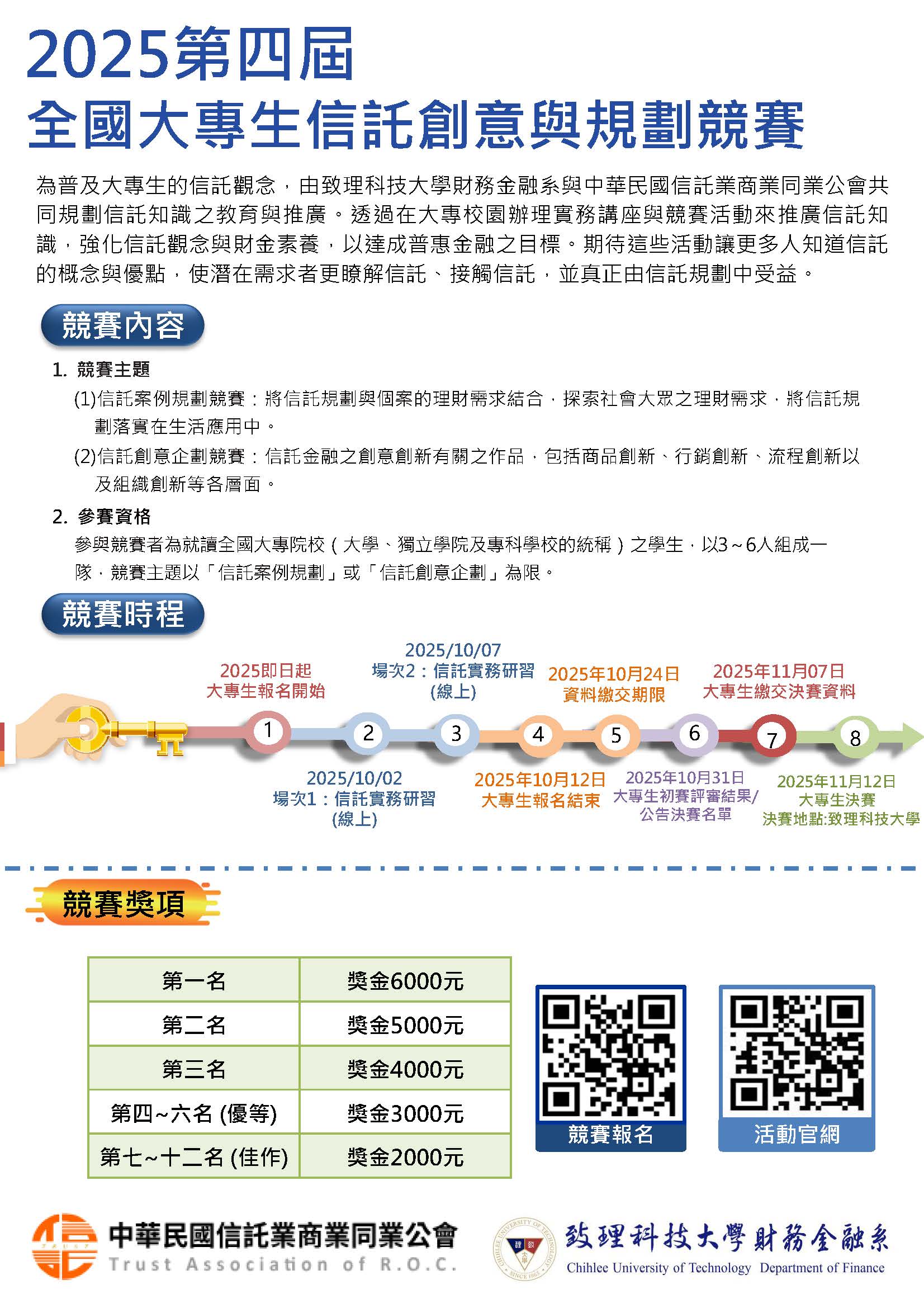 大專生信託競賽海報